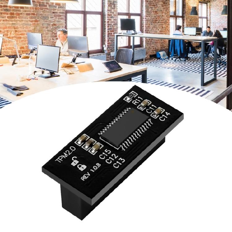TPM 2.0 Module LPC 20Pin Module Motherboard Encryption Security Module Remote Card Encryption Security Board Replacement