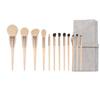 Morandi 12-teiliges Make-up-Pinselset mit weichen Tierhaaren zum Konturieren, für Lidschatten, losen Puder, Rouge und Concealer.