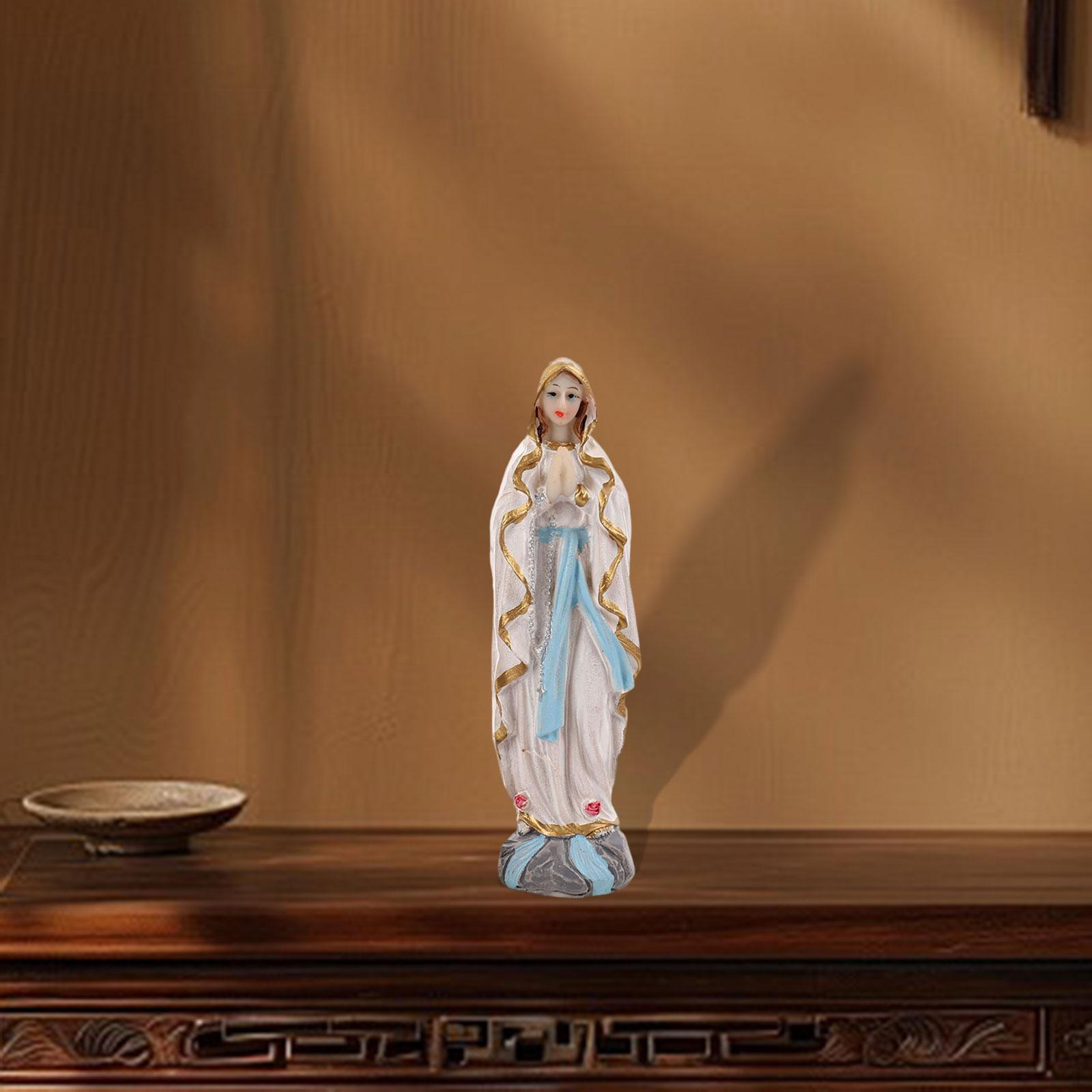 

Religious Figurine Miniature Sculpture Desktop Statue Ornament for Office Easter Mary