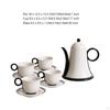 Ceramic Teapot with Cups Set Porcelain Tea Loose Leaf Pot Kung Fu for House
