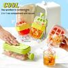 Ice Cube Bottle, Ice Cube Bottle with Lid and Container, 2 In 1 Ice Cube Tray, Water Bottle with Lid and Container