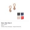 Emporio Armani 925 Sterling Silver Zircon Synthetic Cubic Zirconia Earrings Women's Rose Gold EG3610221