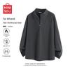 MINISO Unisex Thermal Half-Zip Long Sleeve T-Shirt