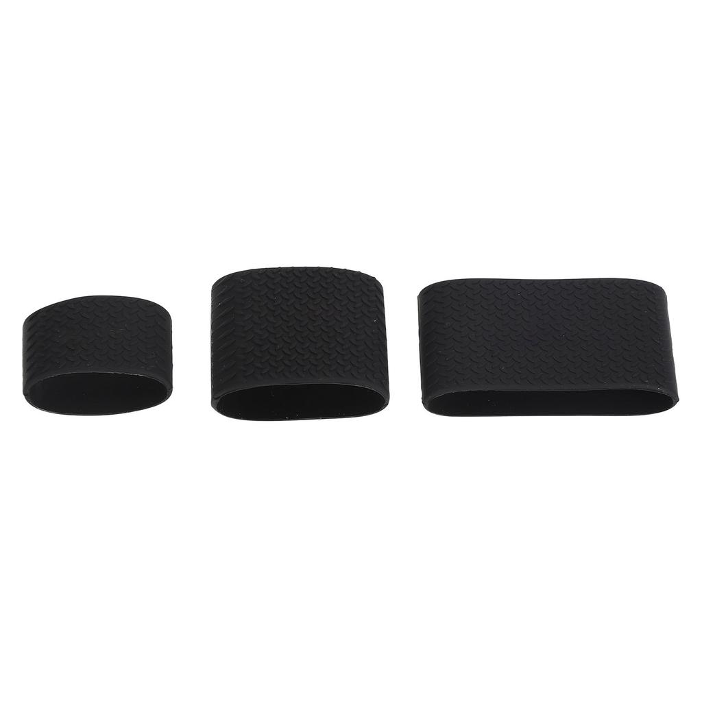 3pcs Clipper Bands Heat Resistant Anti Slip Silicone Clipper Elastic Bands for Barber Shop