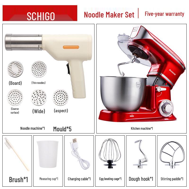 Chigo Multifunktionale Küchenmaschine: Automatischer Teigkneter, Gewerbemixer, Milchmixer und Eierschläger