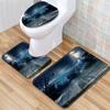 Creative Toilet Three-Piece Floor Mat Bathroom Three-Piece Carpet Doormat