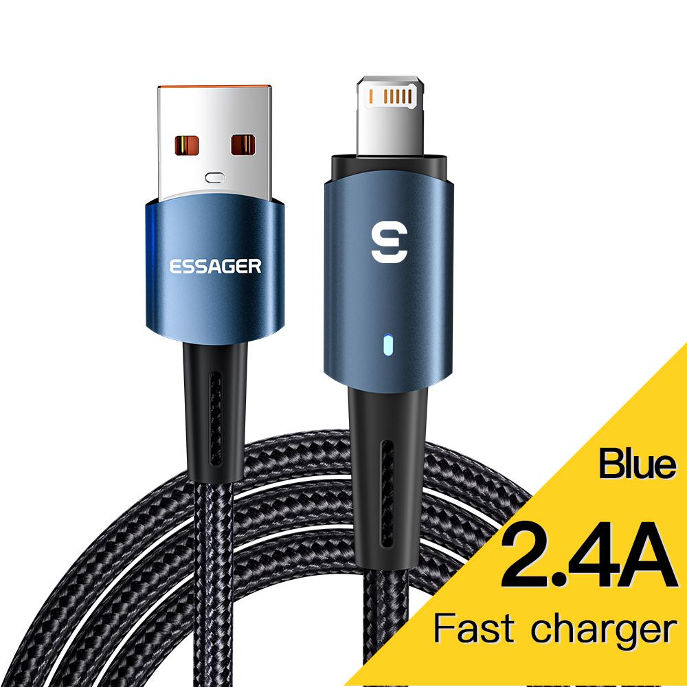 Essager Cavo USB C per IPhone 14 13 12 11 Pro Max XS Cavo di ricarica rapida da 27 W di tipo C a cavo di illuminazione per iPad MacBook