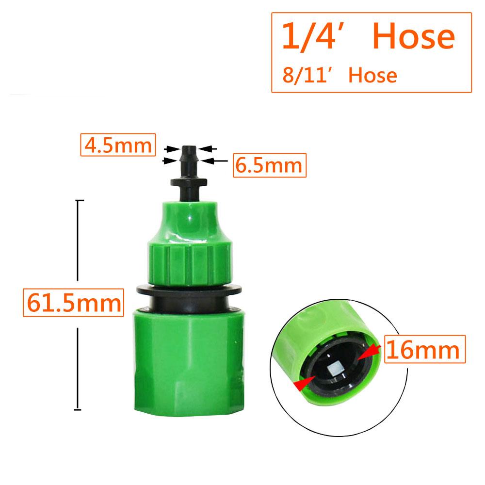 Garden Hose Quick Connector 4/7 8/11 1/2 3/4 1" Stop Water Connector Garden Watering Pipe Coupler Drip Irrigation System Fitting