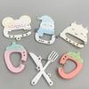 Cartoon Cute Musical Notes Carabiner Acrylic Keychain Pendant Creative Backpack Hanging Decoration Accessories Holiday Gifts