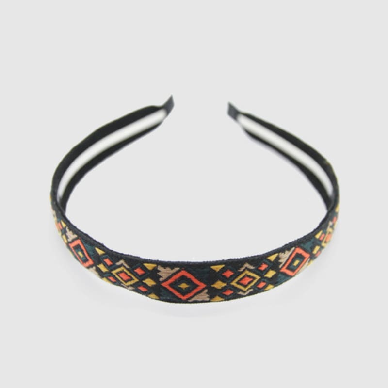 LALA Bohemian Imported Hairband M-Orange, Blue