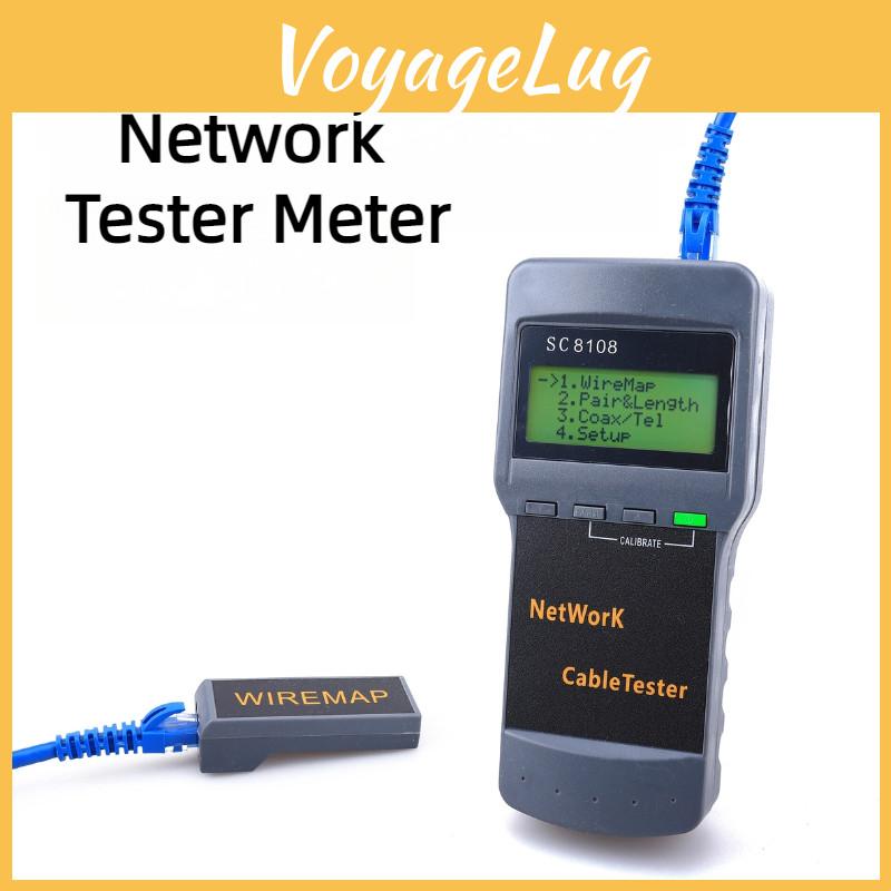 Sc8108 Network Cable Tester Length And Breakpoint Testing Rj45 Signal Detector Line Finder And Remote Identifiers