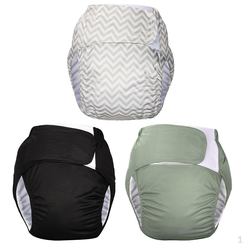 

3x Регулируемые подгузники для взрослых, штаны от недержания для пожилых людей, запах