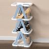 Plastic Layered Shoe Rack Space Saving Shoe Storage Organizer Vertical Shoe Rack  Household