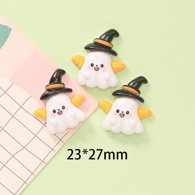 8Pcs New Resin Cartoon Halloween Bats, Cats, Ghosts Series Flat Back Cabochons Scrapbooking DIY Jewelry Craft Decoration