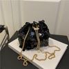 Today's popular bucket bag women's new fashion messenger bag women's chain shoulder bag women's