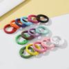 15 Pieces Ring Set Zinc Alloy 1 Snap Buckle Carabiner Hook Round Small Clasp for Ornament