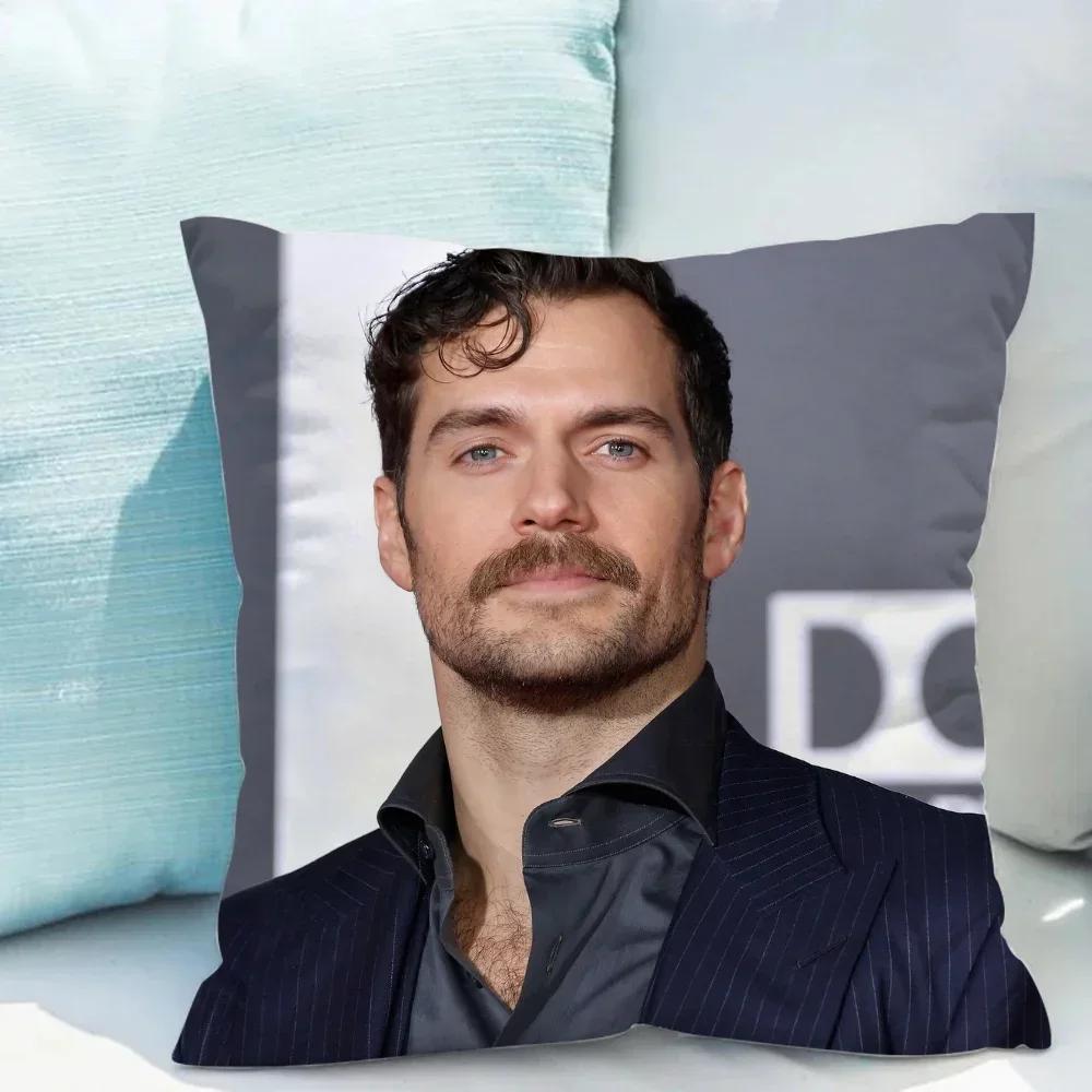 Jmg Clothing Unisex H-Henry Cavill Cushion Cover 45X45 Cushions Covers Couch Pillows Decorative Pillowcase For Living Room Pillowcases 50X50 Pillow