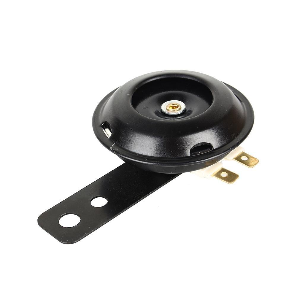105db Round Motorcycle 1.5A Universal Waterproof Auto Horn Loudspeaker Loudspeaker Kit Black Scooter