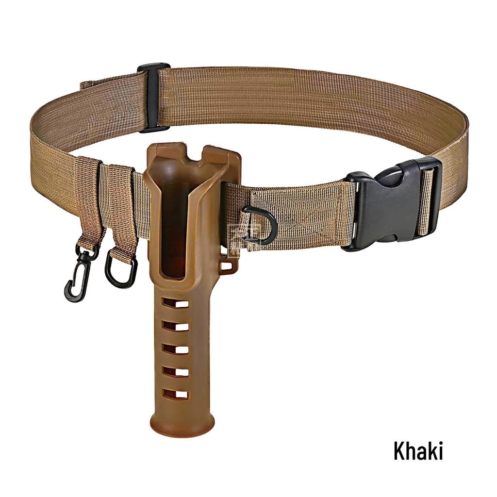 Fishing Rod Waist Belt Holder: Portable Rock Fishing Tackle & Lure Support.