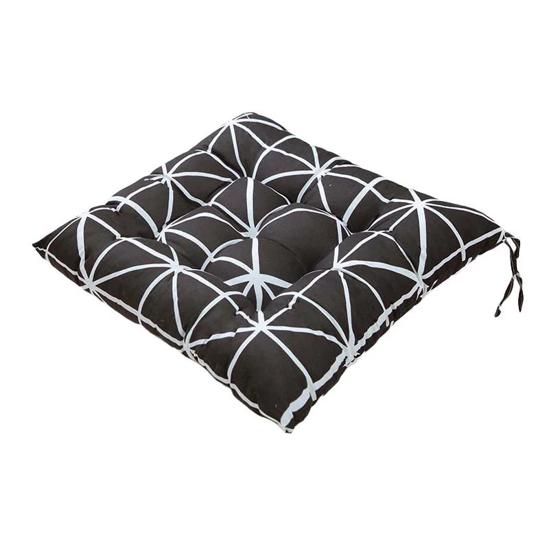 40cm Square Seat Cushion, Chair Cushion, Thickened Linen Chair Backrest Pillow, with Anti Slip Tape, Suitable for Home Use