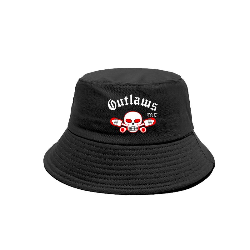 MC Outlaws Nomads Bucket Hats Cool Outdoor Outlaws Caps Summer FisherUnisex Hat