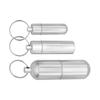 1-3 Stück Mini Tragbar Aluminium Pillendose Schlüsselanhänger Outdoor Tasche Pillendose Behälter Tragflasche Hülle Schutzbox Outdoor