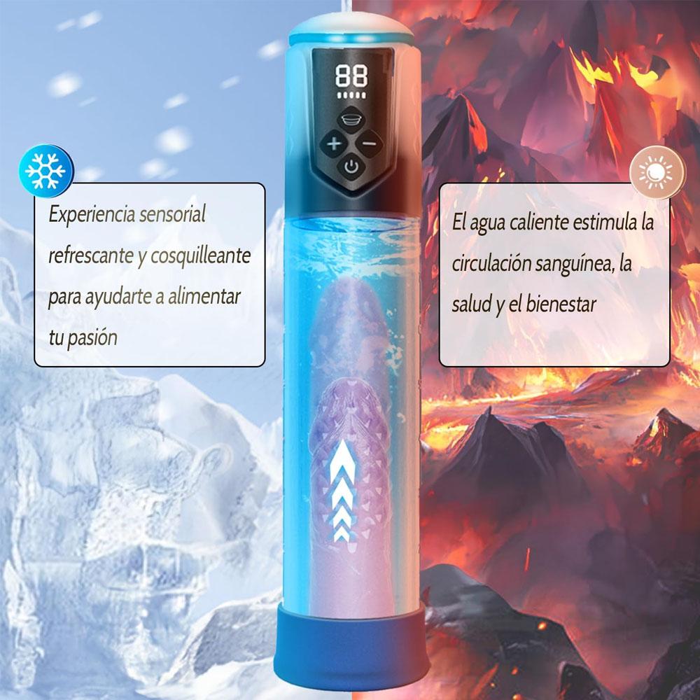 IPX7 Waterproof Electric Penis Pump for Enlargement Man Vacuum Pump Enlargement Extend Pump 5 Suction Levels 2 Silicone Sleeves