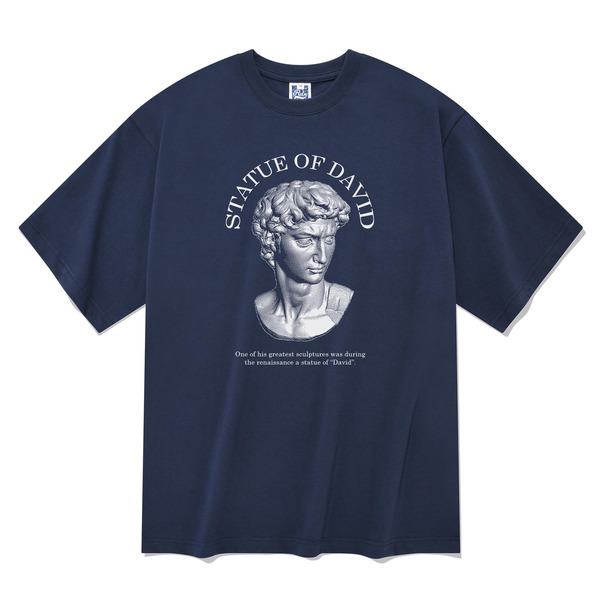 Radineo Statue Short Sleeve T-Shirt Navy M