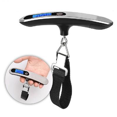 LCD Digital Luggage Scale 50kg Portable Electronic Scale Weight Balance Suitcase Travel Bag Hanging Steelyard Hook Fishing Scale