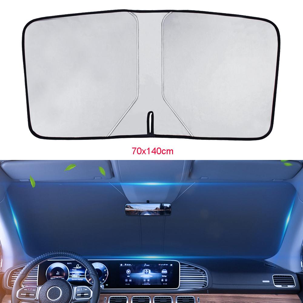 Copertura Parasole Riflettente per Parabrezza Auto Anteriore Posteriore Visiera Parasole Blocco Calore Ombra Pieghevole Estiva UV Tendina Protettore