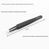 Anti-Static Stainless Steel Fine Tip Bent Tweezers for Precision in Eyelash, Eyebrow, Bird's Nest, and Hair Removal