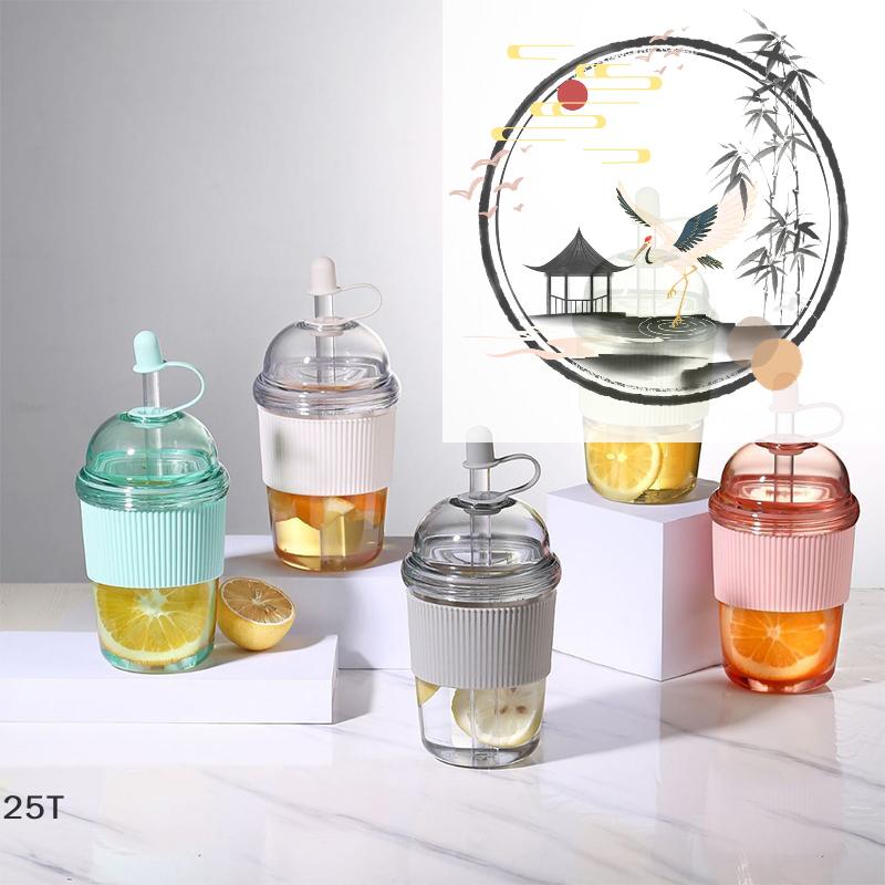 1Pc Transparent Pearl Milk Tea Cup With High Appearance And Cute 14mm Straight Drink Cup