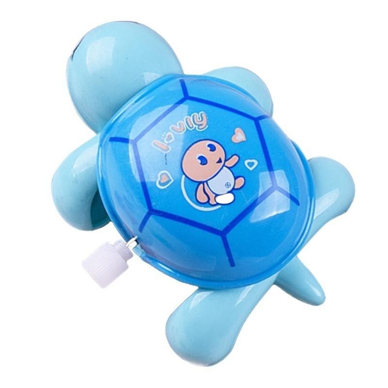 Cute Cartoon Animal Clockwork Tortoise Baby Turtles Toys Infant Crawling Wind UpToy Educational Kids