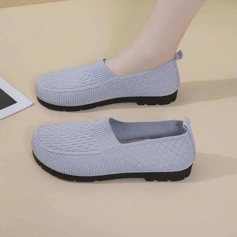 New mesh socks women's breathable and lightweight flat shoes women's Loafers breathable sports shoes women's Zapatillas Mujer