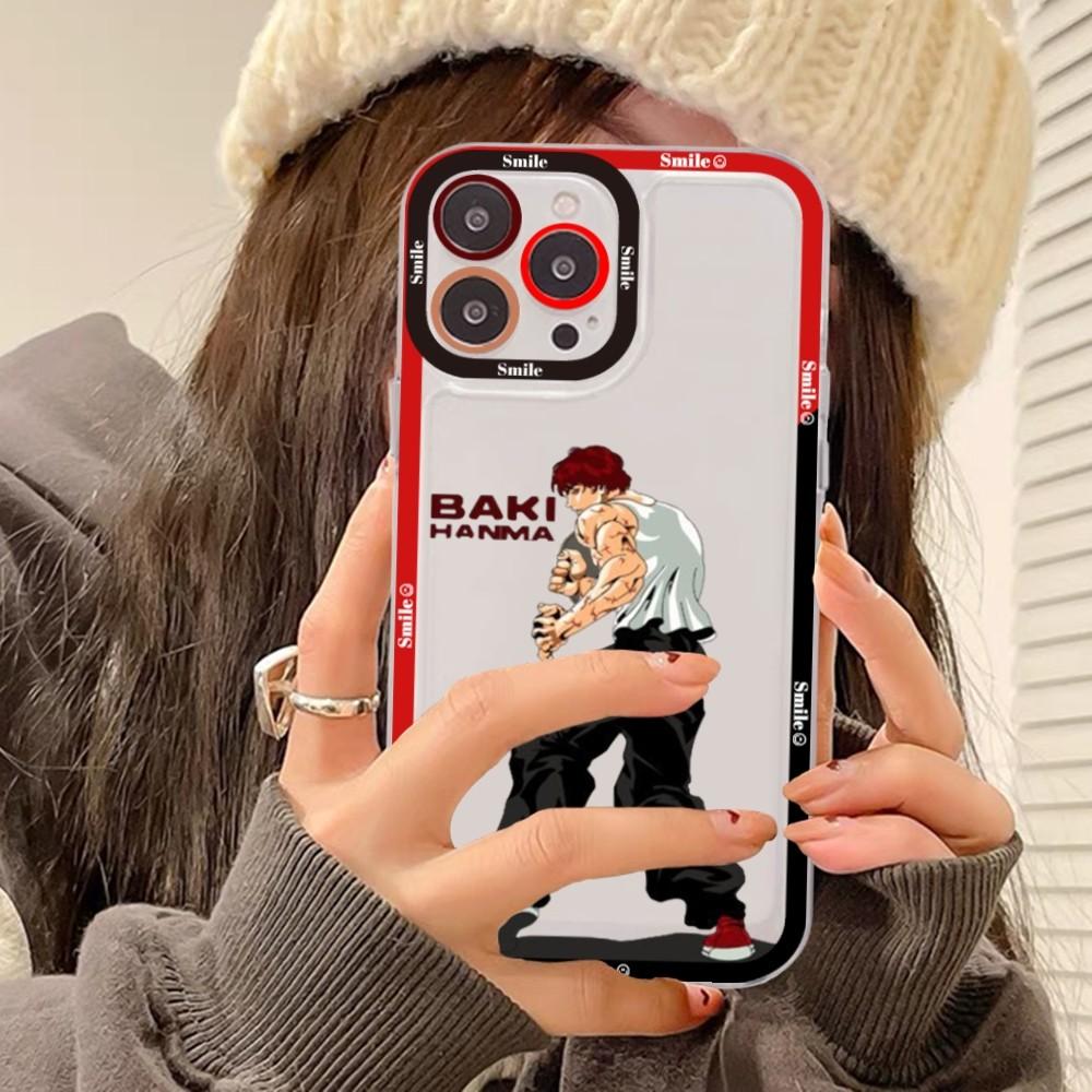 Japan Anime Baki Phone Case For iPhone 15 14 13 12 11 Pro Max XS X XR Mini Protective Cover