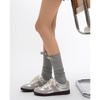 Dexun shoes 2025 new lace edge flat baseplate shoes Forrest Gump shoes women's casual versatile silver ballet white shoes