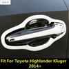 Car Door Handle Bowl Frame Decoration Cover Trim For Toyota Highlander Kluger 2014 -  ABS Chrome Accessories Exterior Kit