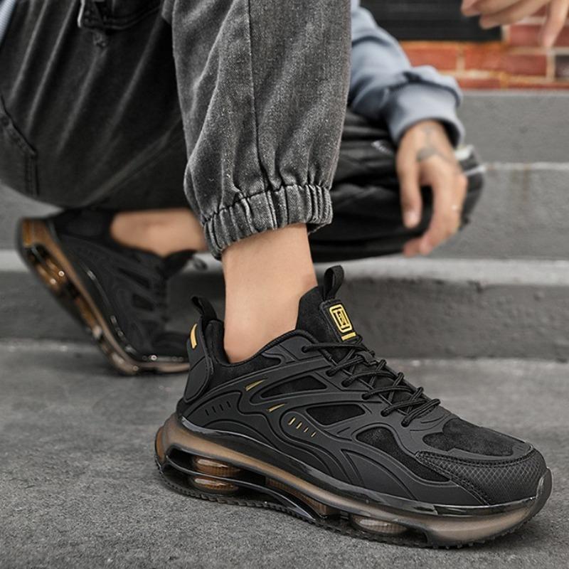 Mode 2025 Frühling Neue Herren Freizeit Sportschuhe Modetrend Vielseitige Schuhe mit dicker Sohle Low-Top Bequeme Schnür-Plateau-Sneakers