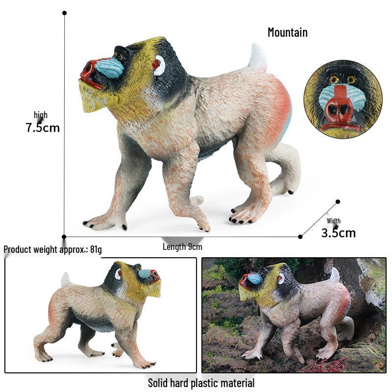 Cross-Border Children's Cognitive Animal Model: Gorilla, Monkey, Ape Toy Ornament