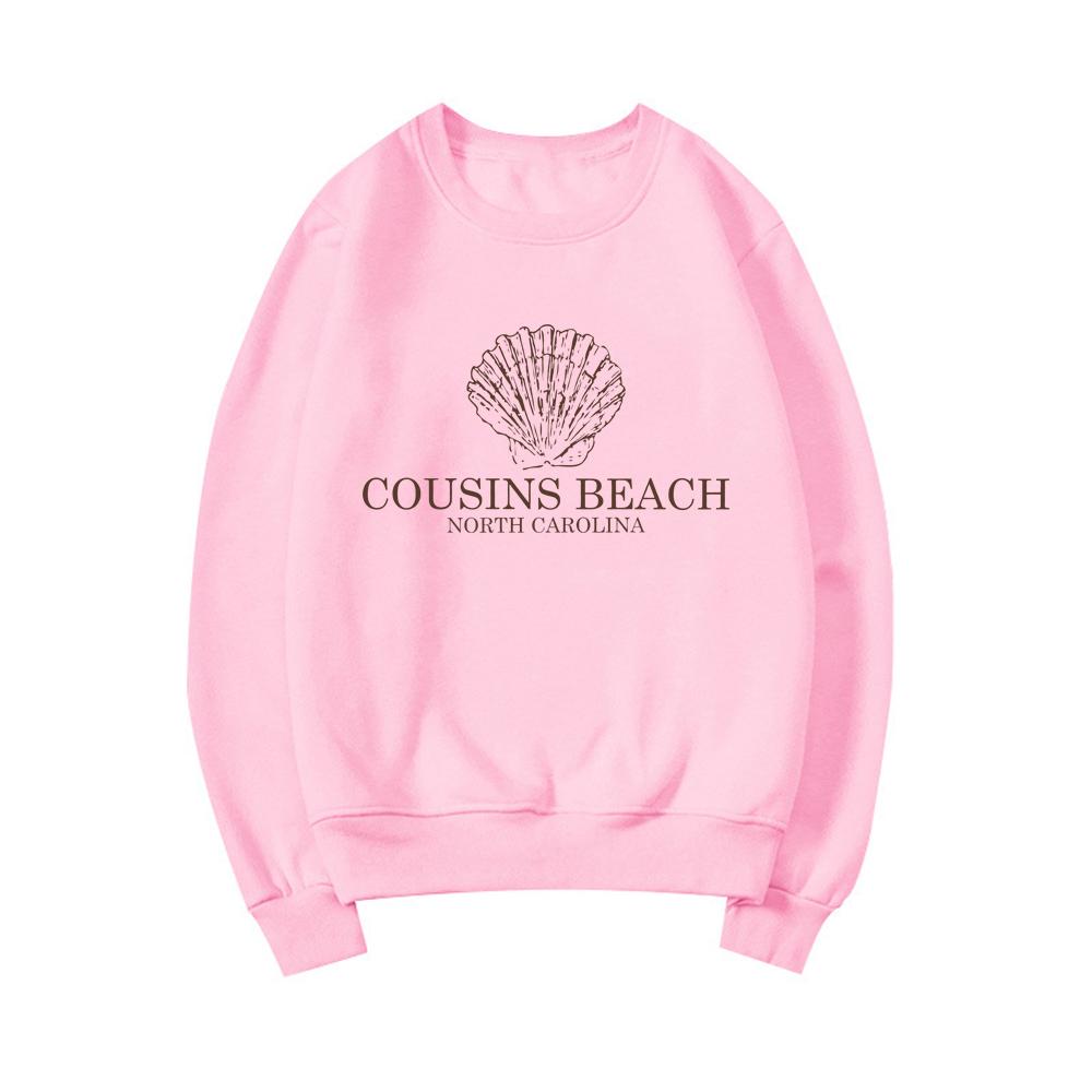 

Толстовка Cousins Beach Толстовки Лето, когда я похорошела Унисекс Худи Толстовка, вдохновленная телешоу Винтажная толстовка Топы S розовый