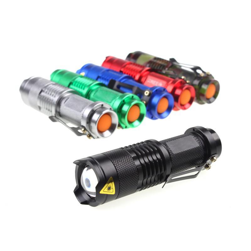 Bright Aluminum Alloy LED Zoom Mini Flashlight - Outdoor Strong Light SK68