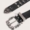 Carved Buckle Rivet Belt Spicy Girl Men Belt Trend Y2K Belt  Jeans Accessories