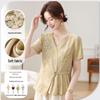 Elegant New Chinese Style Summer Top Set for Middle-Aged Women