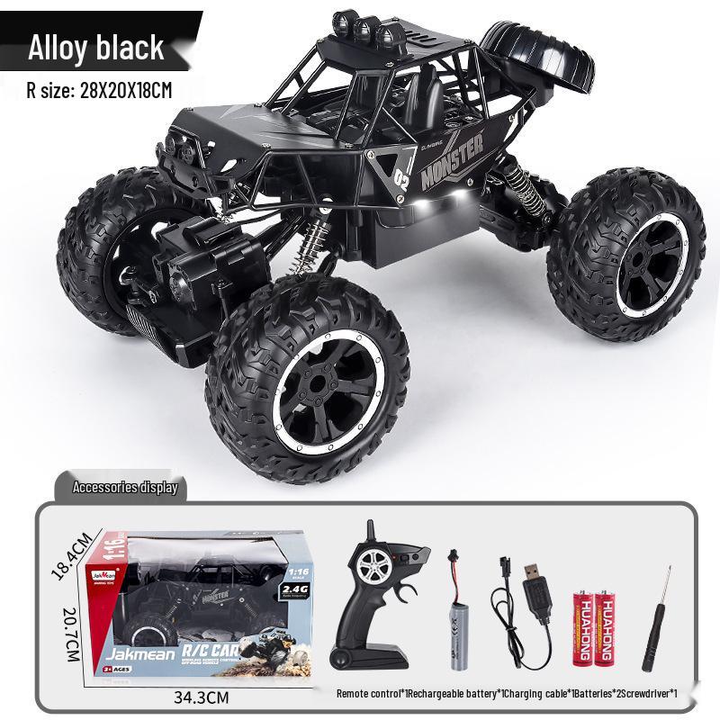 1:16 Alloy RC Climbing Monster Truck – 4WD Big Foot Toy Car for Kids