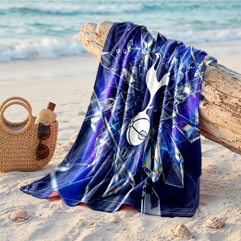 Asciugamano da Spiaggia in Microfibra Tottenham Hotspur Stampa Asciugatura Rapida Assorbente Grande Asciugamano per Spiaggia Nuoto Viaggio