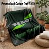 Coperta in Flanella Fendt Personalizzata Stampa il Tuo Nome Testo Morbida Calda Coperta Regalo di Festa