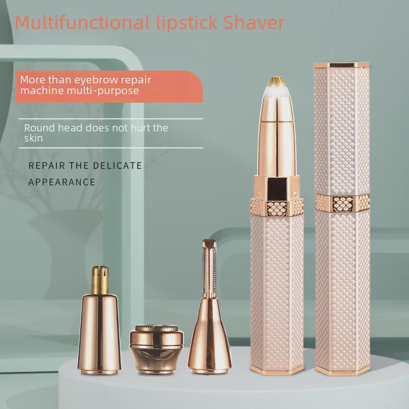 Electric Lipstick Shaver & Eyebrow Trimmer: Mini Hair Removal for Face, Lips, Nose, Underarms, Private Areas.