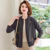 Jianhu Women's Elegant Crewneck Knit Cardigan for Mature Women