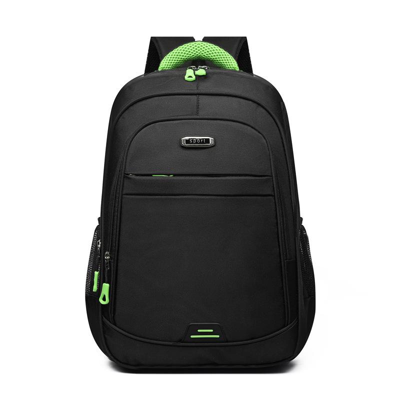 Men's large-capacity backpack, junior high school college student casual schoolbag, simple travel computer backpack