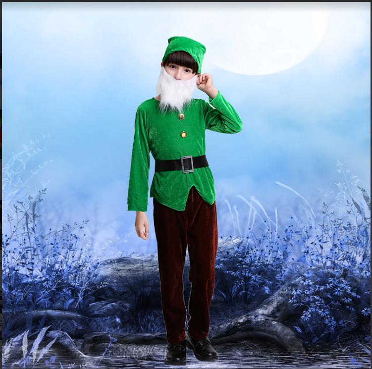 Children's Snow White & Seven Dwarfs Play Costumes: Prince, Hunter, & Magic Mirror Outfits